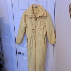 Vintage 80's Yellow Snowsuit